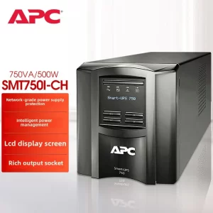 apc smart ups smt series smt750i ch 750va/500w online interactive tower ups with built in battery